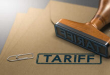 Folders with the word tariff stamped