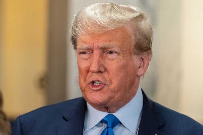shutterstock_2369816101.jpg featured image Donald Trump talking in an interview