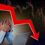 Man stressed over falling graph