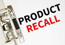 RECALL: Metal Shards Found in Popular Foods A binder clip holding a sheet of paper with the words 'PRODUCT RECALL' printed in bold letters