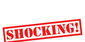 Judge’s Chambers Double as Secret Love Nest Red text stating the word shocking