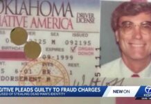 Fugitive pleads guilty to fraud after decades living under dead man's's name