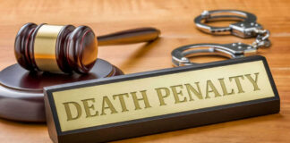 Rigged Jury? Supreme Court Drops Bomb Gavel handcuffs and death penalty sign on table