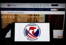 CPSC Drops Recall Hammer On Toy Consumer Product Safety Commission logo on phone screen
