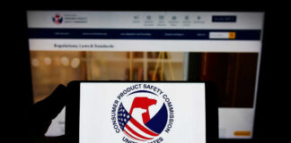 Consumer Product Safety Commission logo on phone screen