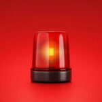 Nightmare On N1: 21 Dead In Seconds Red emergency light on red background