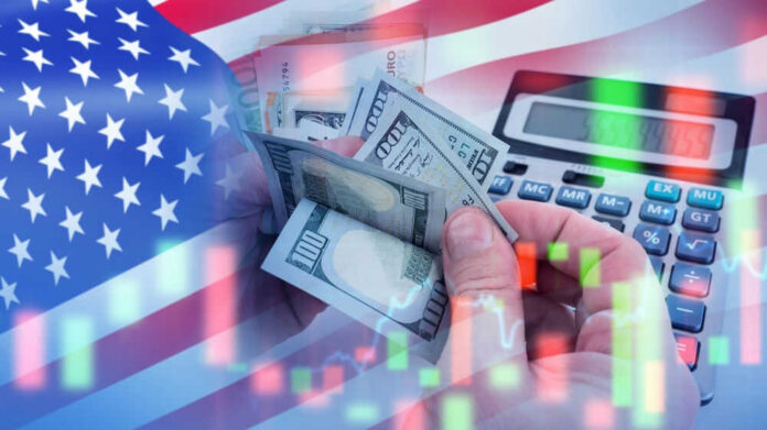 shutterstock_2482828605 USA flag calculator and hands holding dollars overlapping
